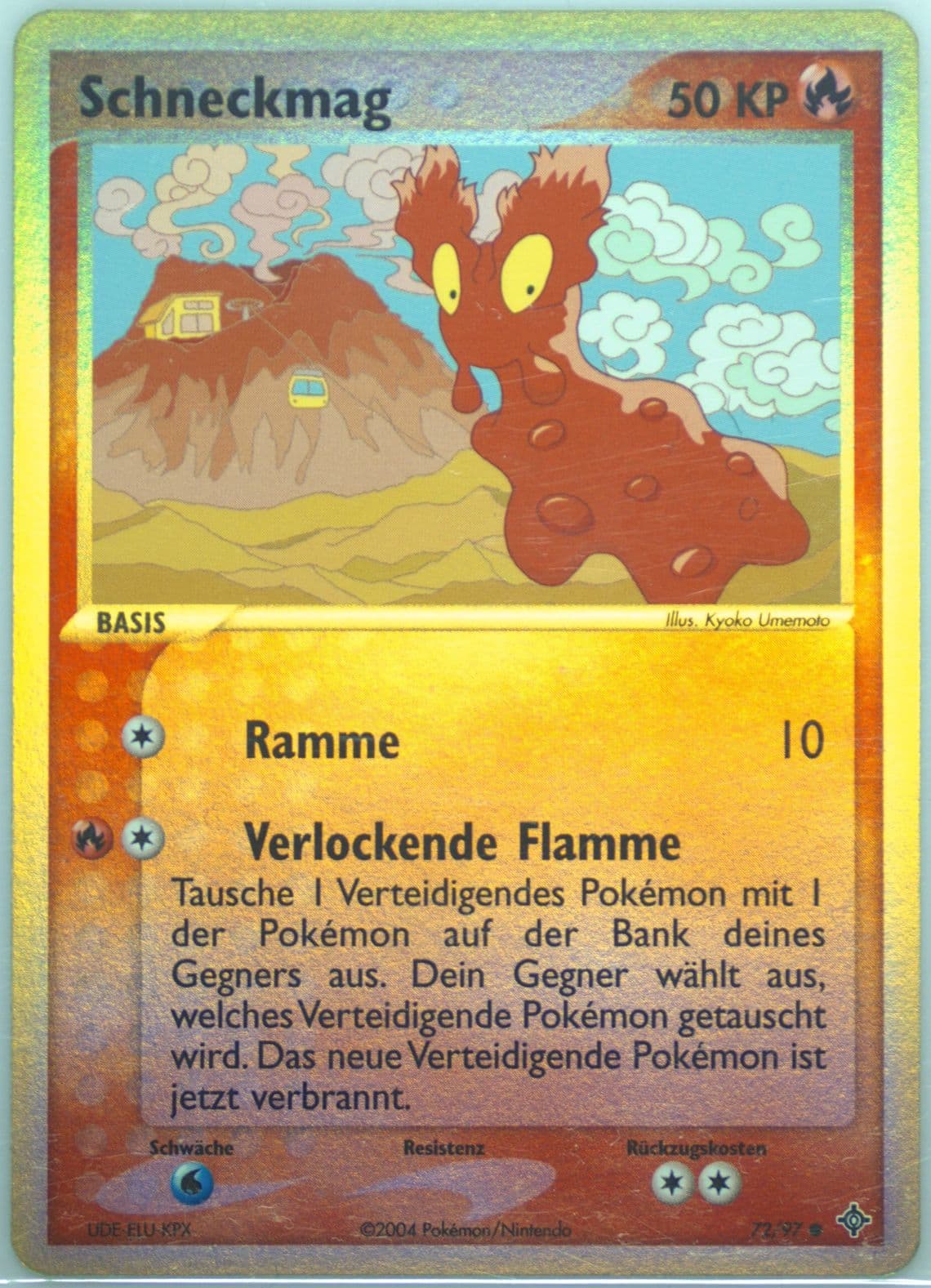 Schneckmag-Reverse Foil (72) 2004 Pokemon German EX Dragon
