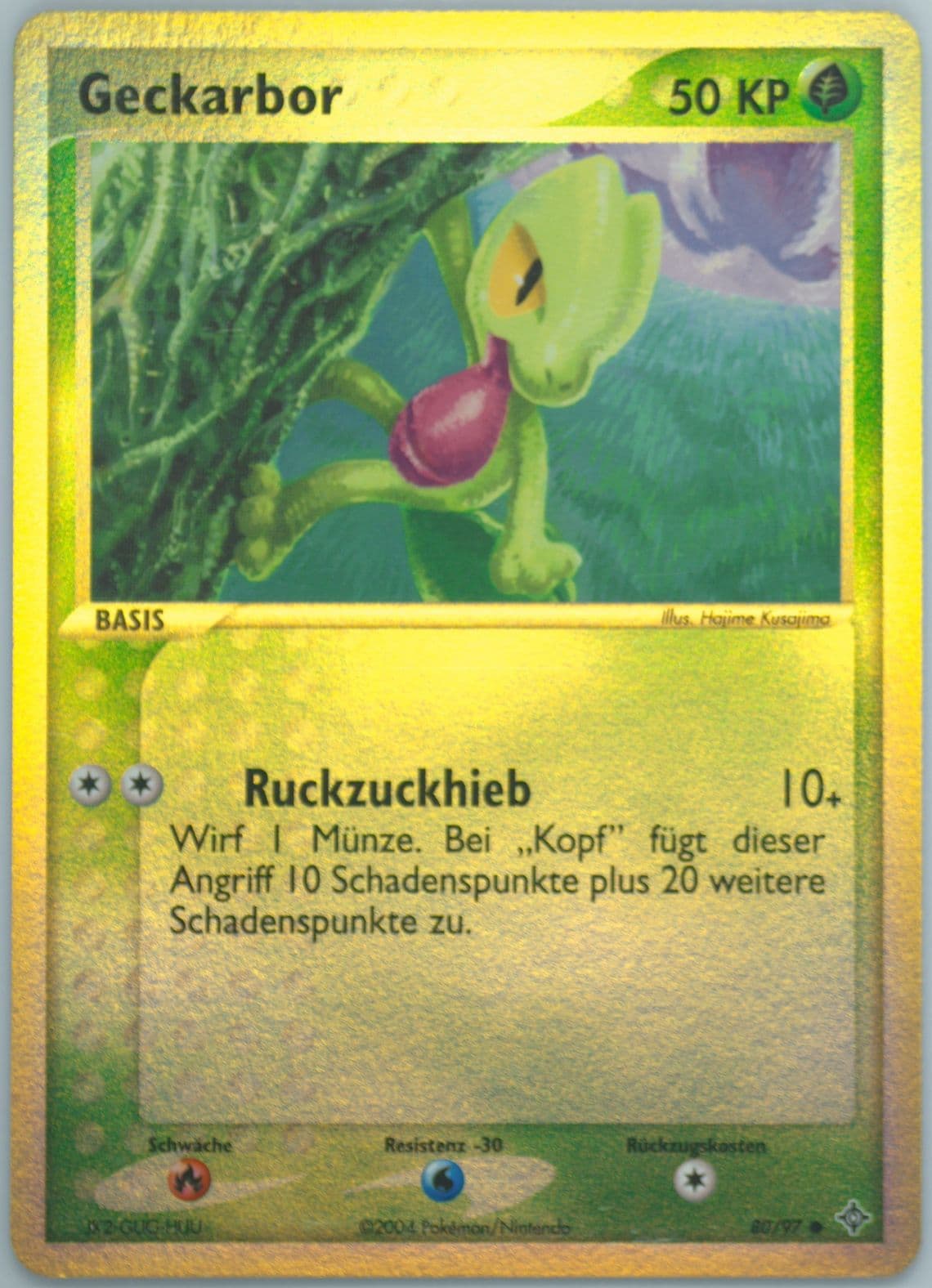 Geckarbor-Reverse Foil (80) 2004 Pokemon German EX Dragon