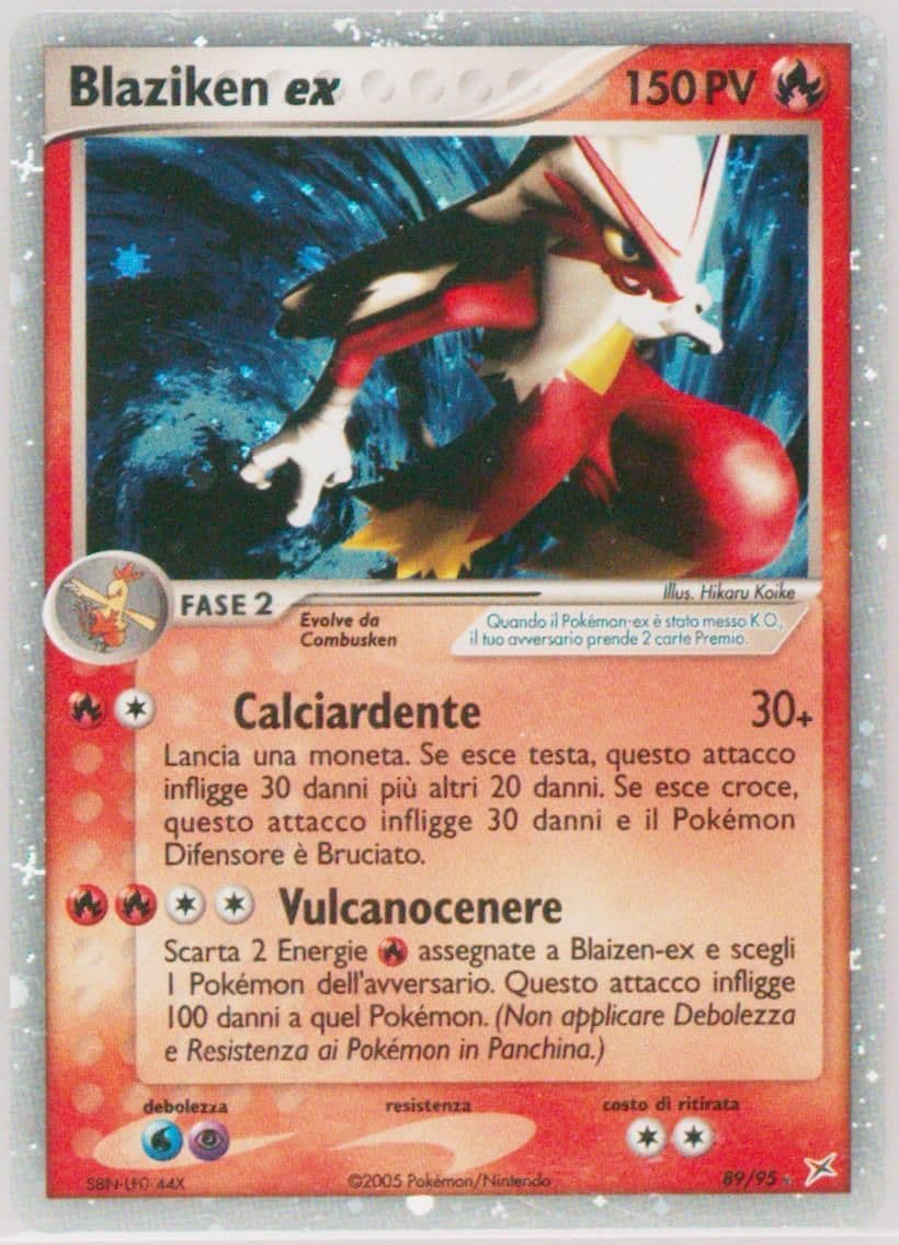Blaziken EX-Holo (89) 2005 Pokemon Italian EX Team Magma VS Team Aqua