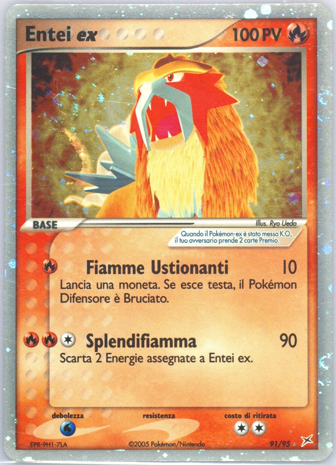 Entei EX-Holo (91) 2005 Pokemon Italian EX Team Magma VS Team Aqua