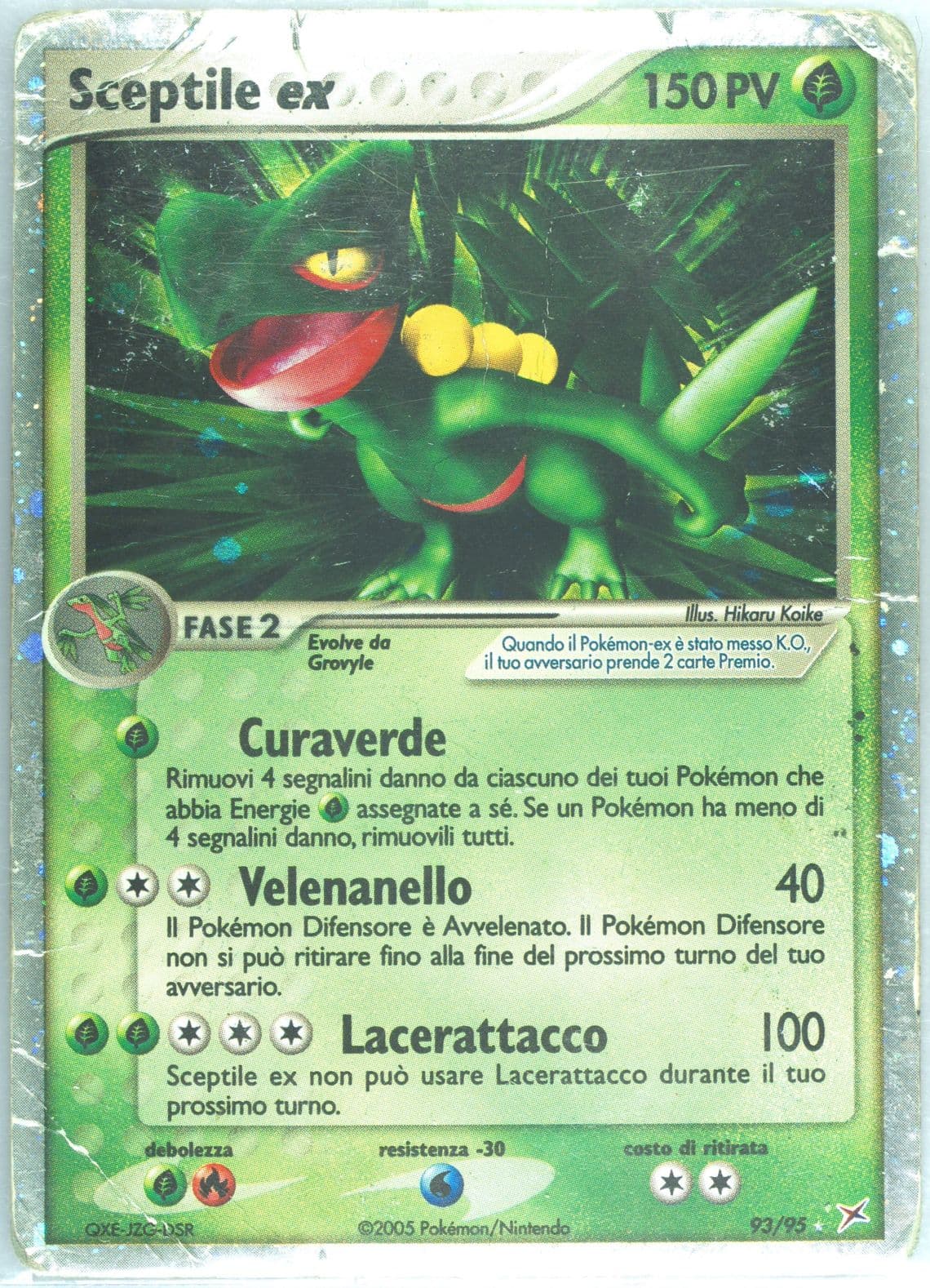 Sceptile EX-Holo (93) 2005 Pokemon Italian EX Team Magma VS Team Aqua