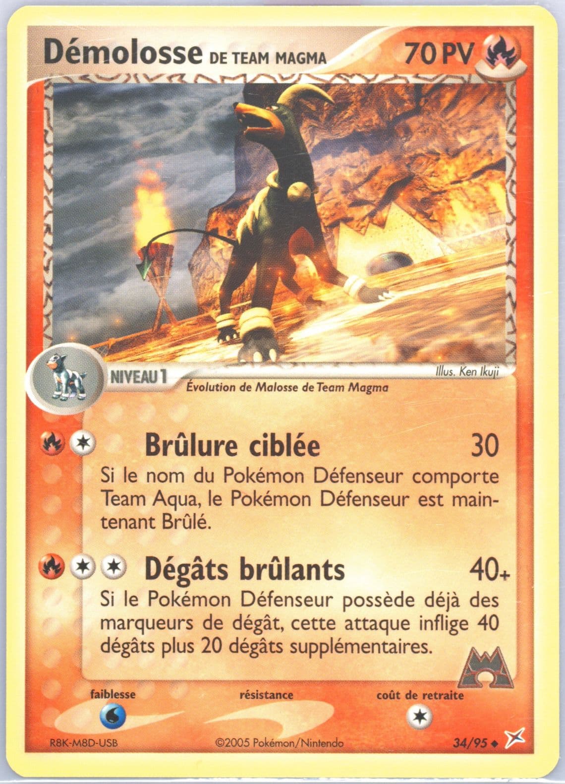 Demolosse de Team Magma (34) 2005 Pokemon French EX Team Magma VS Team Aqua