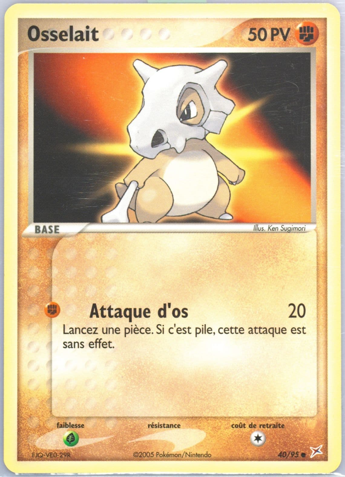 Osselait (40) 2005 Pokemon French EX Team Magma VS Team Aqua