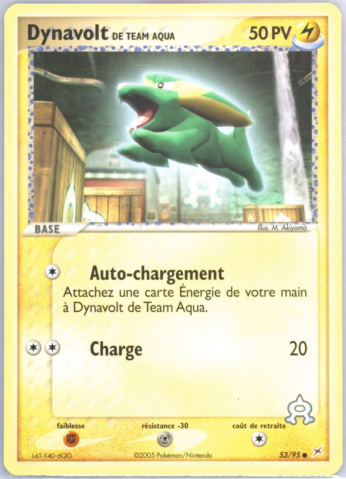 Dynavolt de Team Aqua (53) 2005 Pokemon French EX Team Magma VS Team Aqua