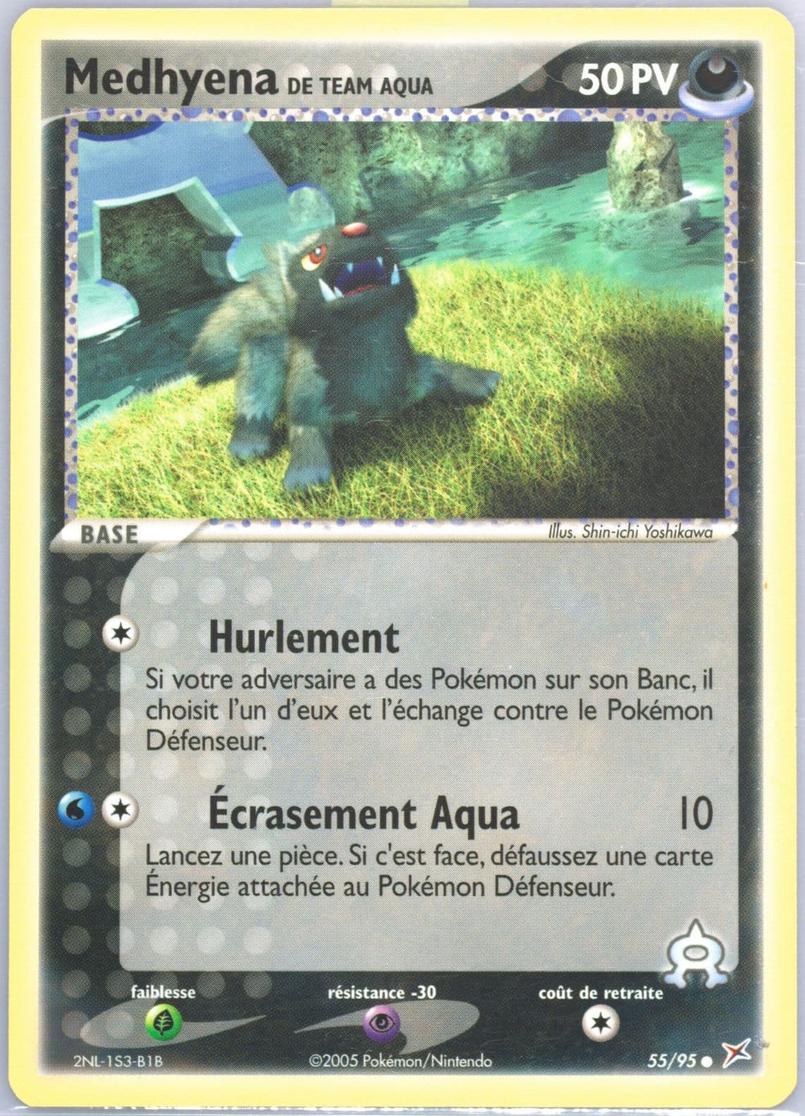 Medhyena de Team Aqua (55) 2005 Pokemon French EX Team Magma VS Team Aqua