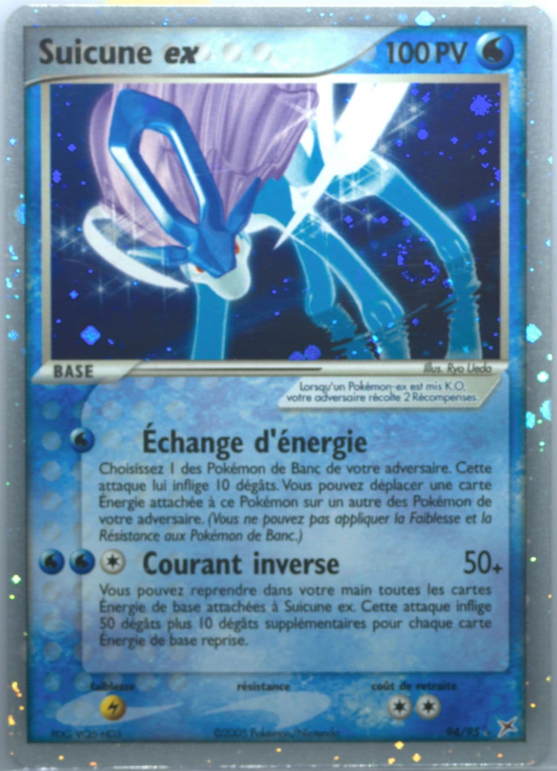 Suicune EX-Holo (94) 2005 Pokemon French EX Team Magma VS Team Aqua