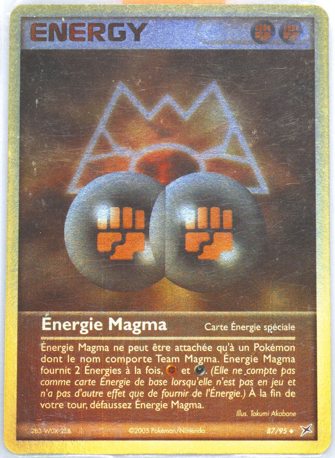 Energie Magma-Reverse Foil (87) 2005 Pokemon French EX Team Magma VS Team Aqua