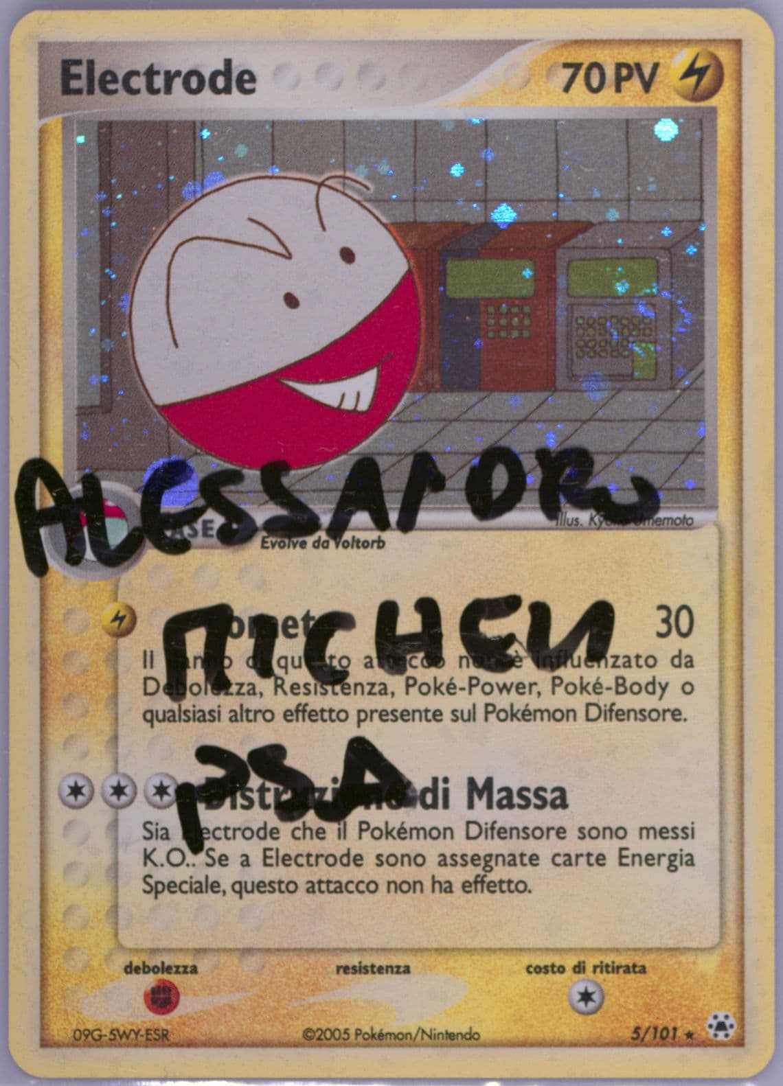 Electrode-Holo (5) 2005 Pokemon Italian EX Hidden Legends