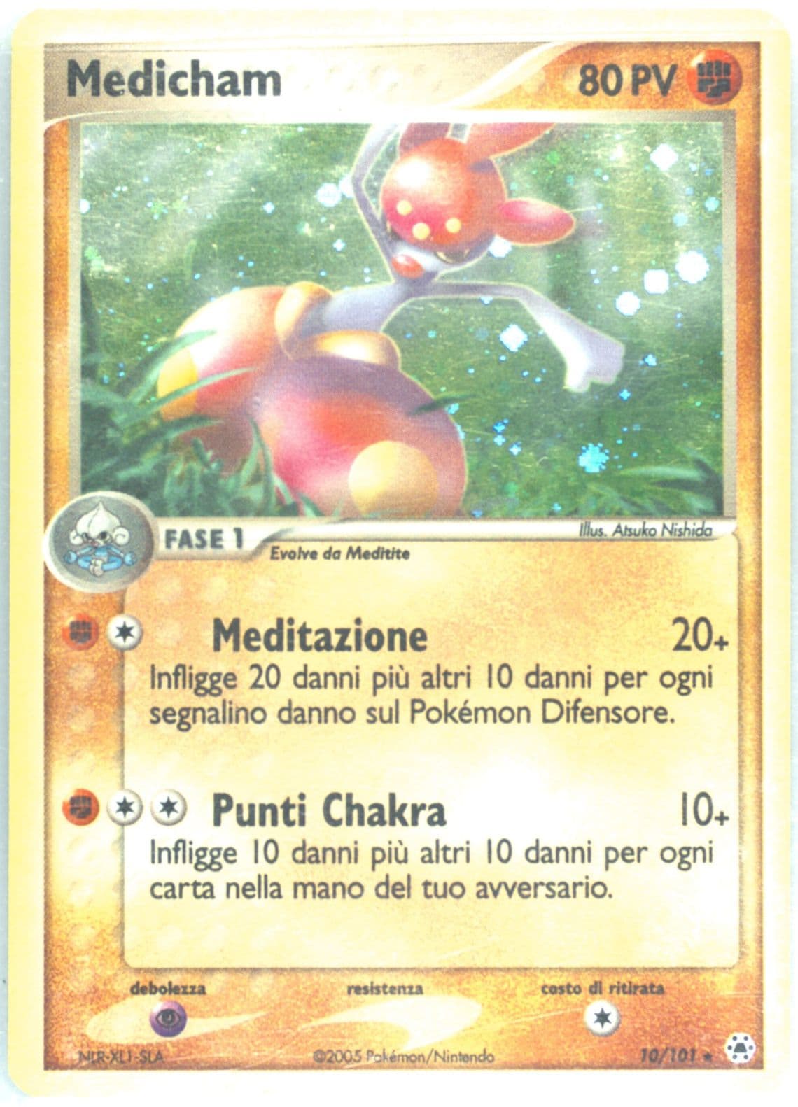 Medicham-Holo (10) 2005 Pokemon Italian EX Hidden Legends
