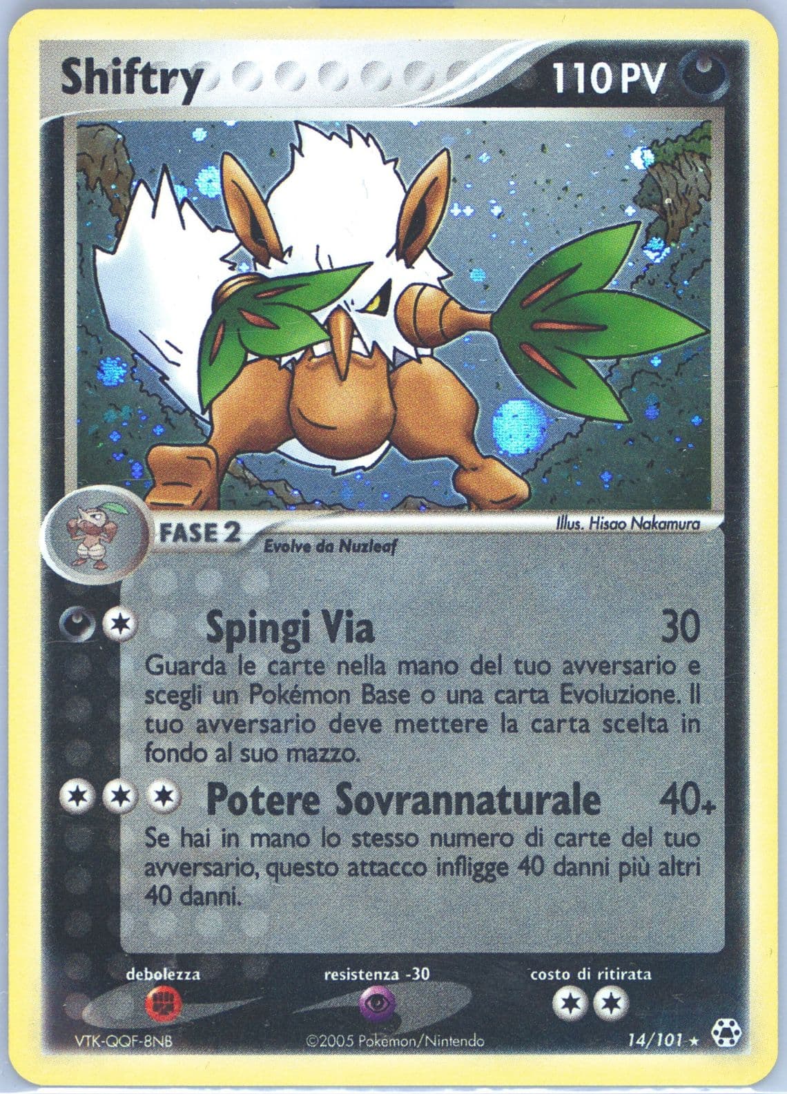 Shiftry-Holo (14) 2005 Pokemon Italian EX Hidden Legends