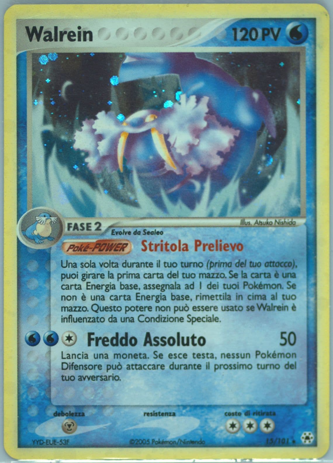 Walrein-Holo (15) 2005 Pokemon Italian EX Hidden Legends