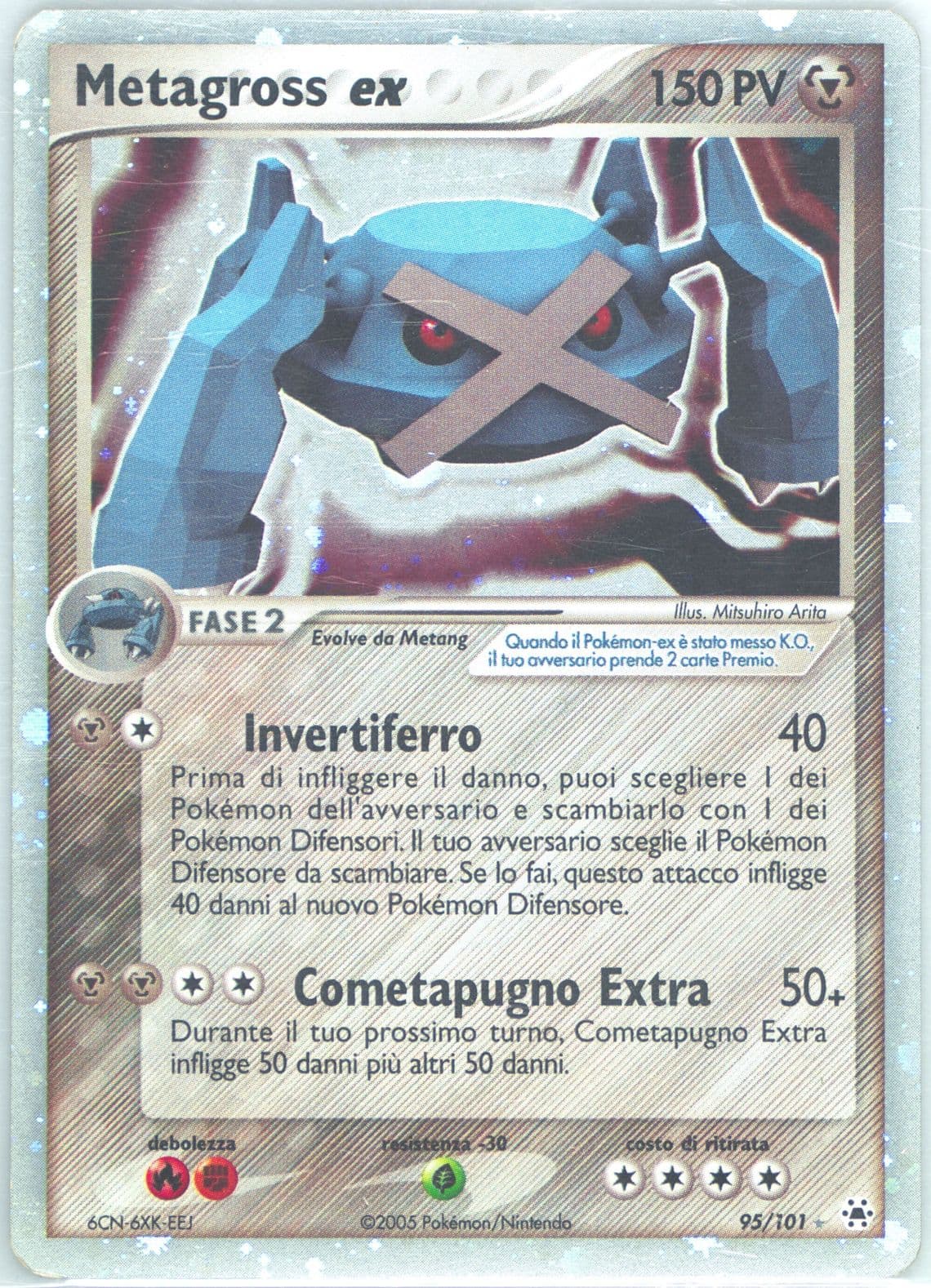Metagross EX-Holo (95) 2005 Pokemon Italian EX Hidden Legends