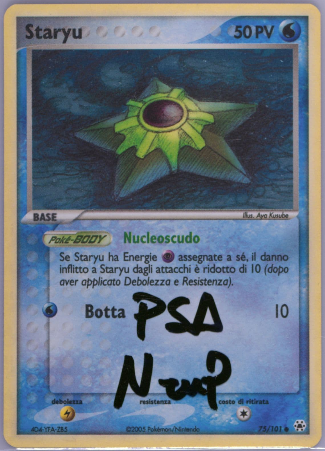 Staryu-Reverse Foil (75) 2005 Pokemon Italian EX Hidden Legends