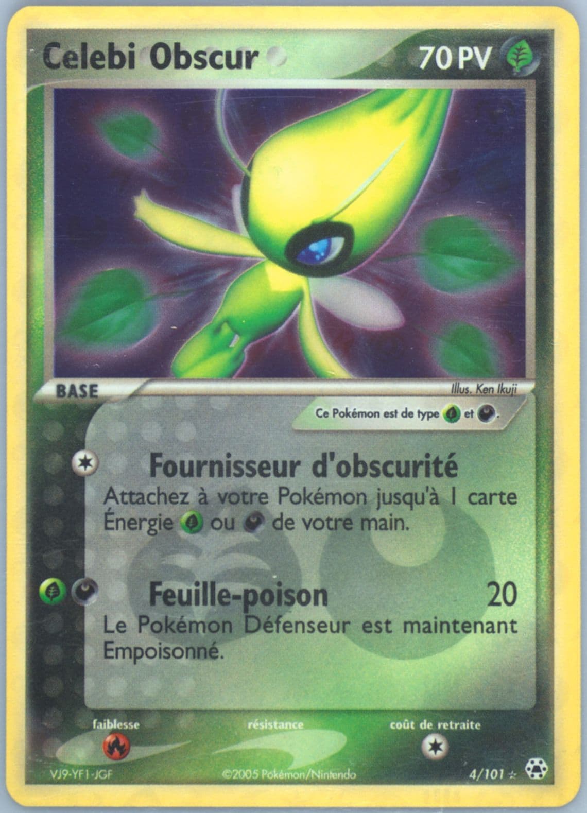 Celebi Obscur-Reverse Foil (4) 2005 Pokemon French EX Hidden Legends