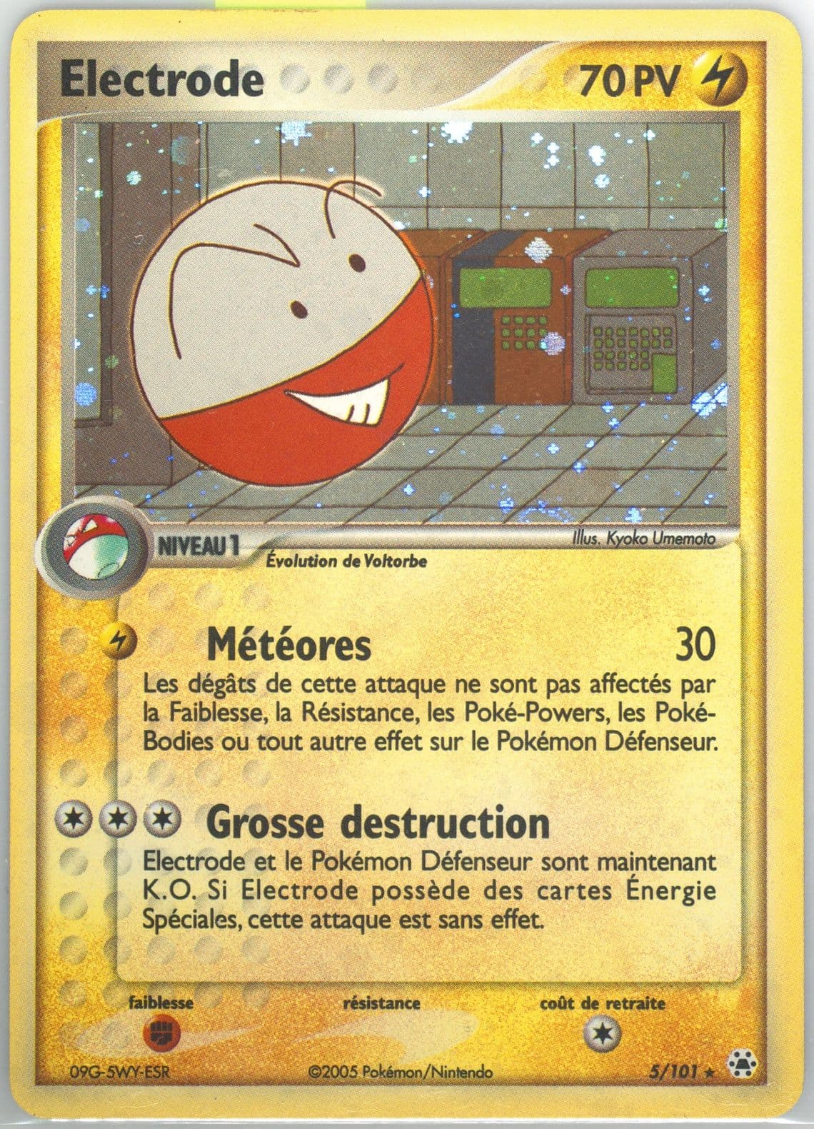 Electrode-Holo (5) 2005 Pokemon French EX Hidden Legends