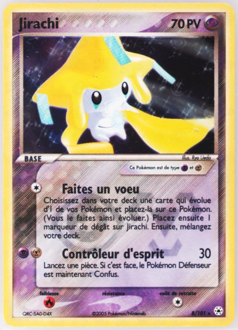 Jirachi-Reverse Foil (8) 2005 Pokemon French EX Hidden Legends