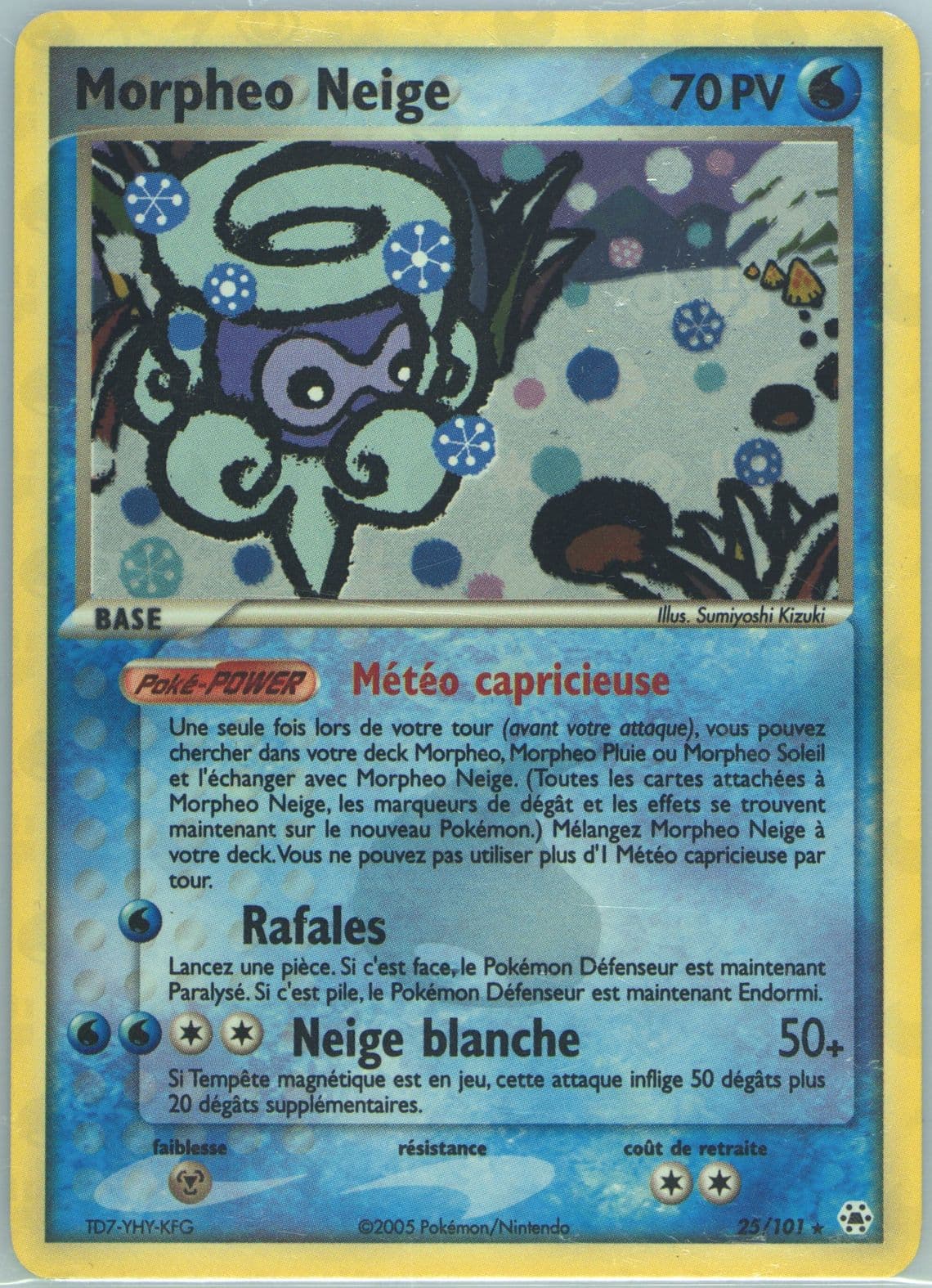 Morpheo Neige-Reverse Foil (25) 2005 Pokemon French EX Hidden Legends