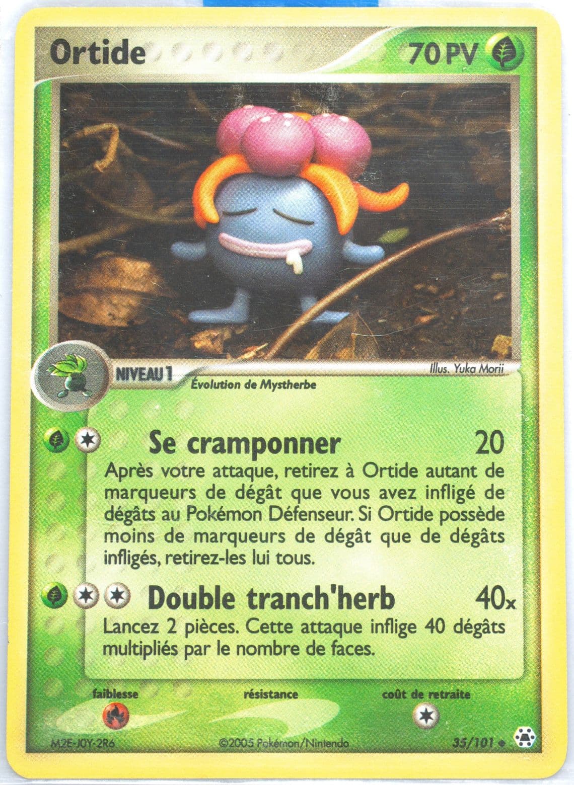 Ortide-Reverse Foil (35) 2005 Pokemon French EX Hidden Legends
