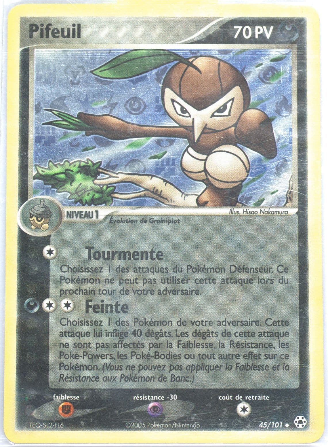 Pifeuil-Reverse Foil (45) 2005 Pokemon French EX Hidden Legends