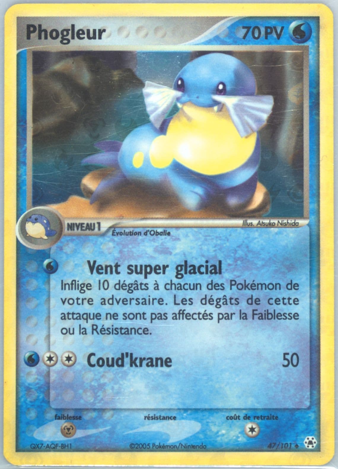 Phogleur-Reverse Foil (47) 2005 Pokemon French EX Hidden Legends