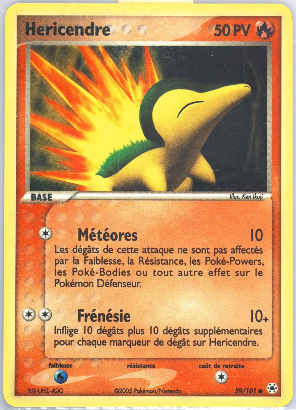 Hericendre-Reverse Foil (59) 2005 Pokemon French EX Hidden Legends