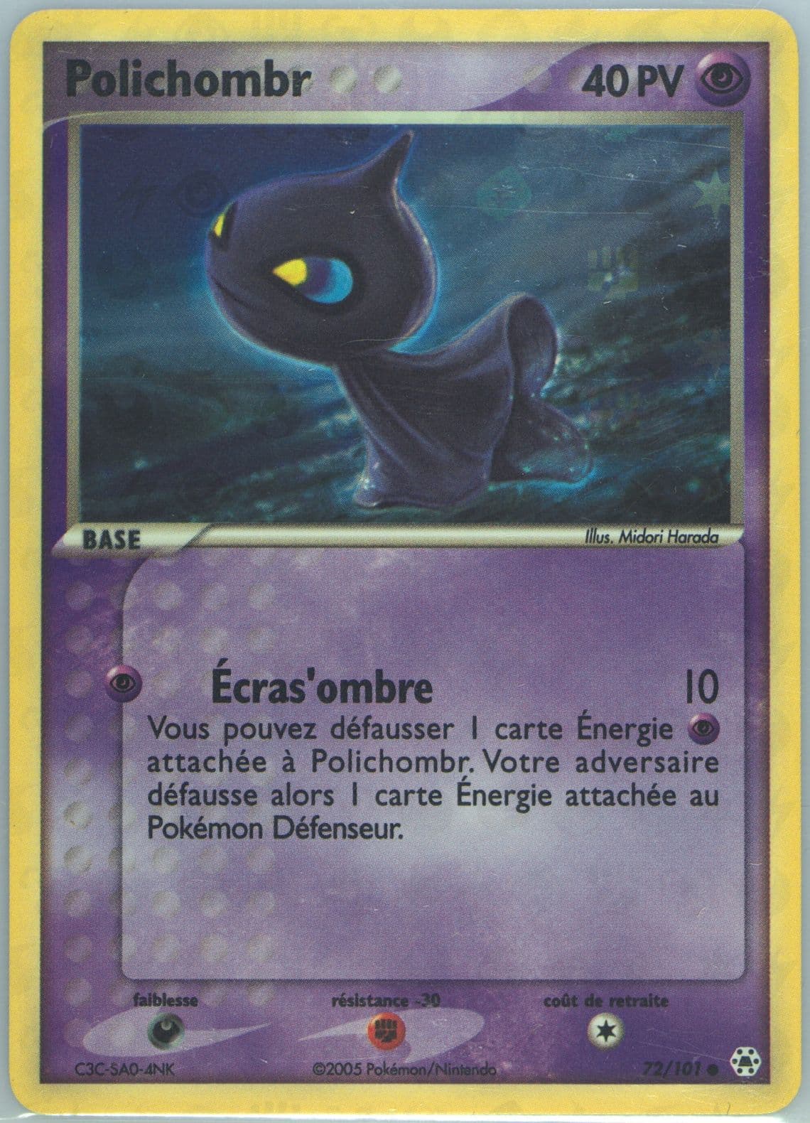 Polichombr-Reverse Foil (72) 2005 Pokemon French EX Hidden Legends