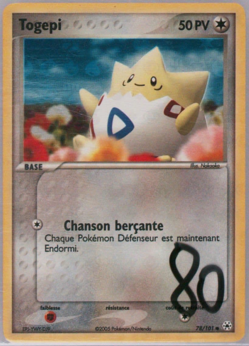 Togepi-Reverse Foil (78) 2005 Pokemon French EX Hidden Legends