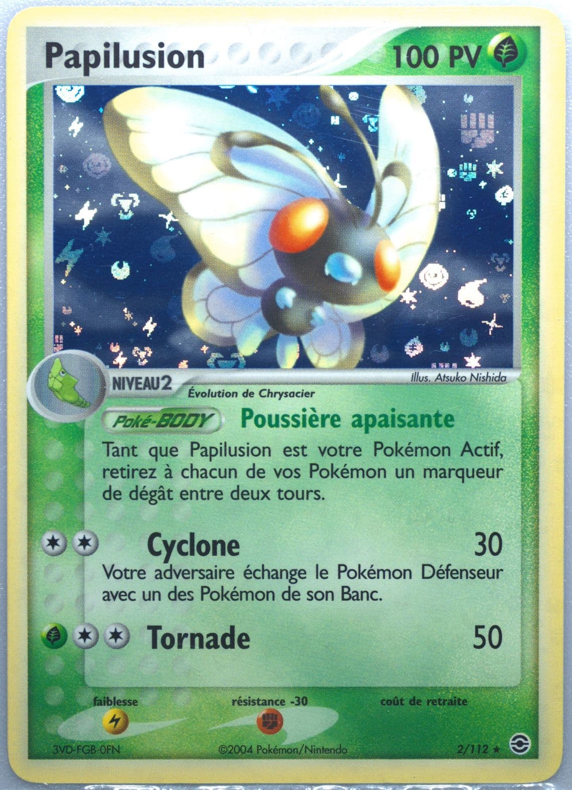 Papilusion-Reverse Foil French (2) 2004 Pokemon EX Fire Red & Leaf Green