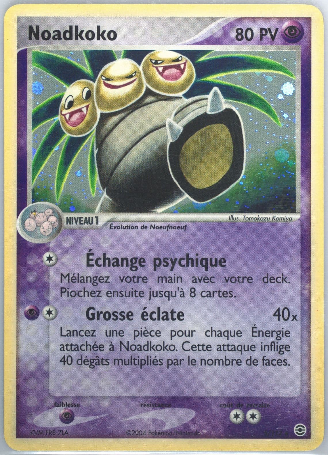 Noadkoko-Holo French (5) 2004 Pokemon EX Fire Red & Leaf Green