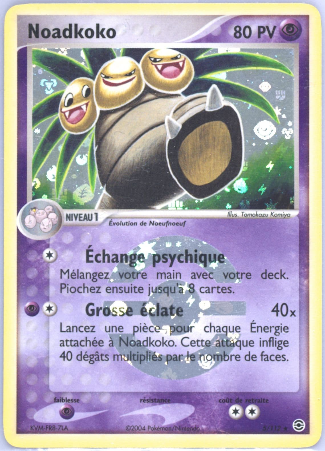 Noadkoko-Reverse Foil French (5) 2004 Pokemon EX Fire Red & Leaf Green