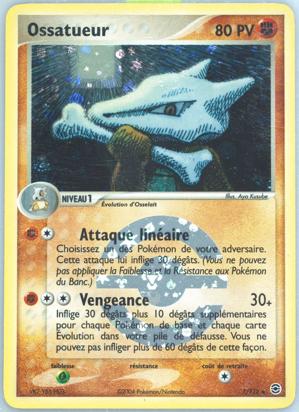 Ossatueur-Reverse Foil French (7) 2004 Pokemon EX Fire Red & Leaf Green