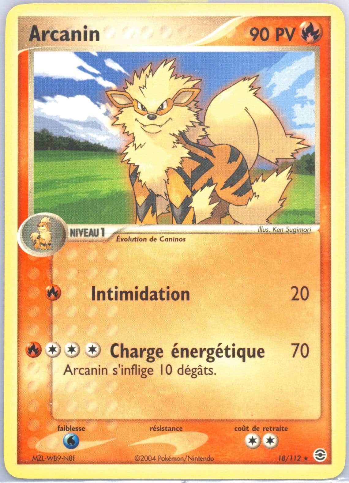 Arcanin French (18) 2004 Pokemon EX Fire Red & Leaf Green