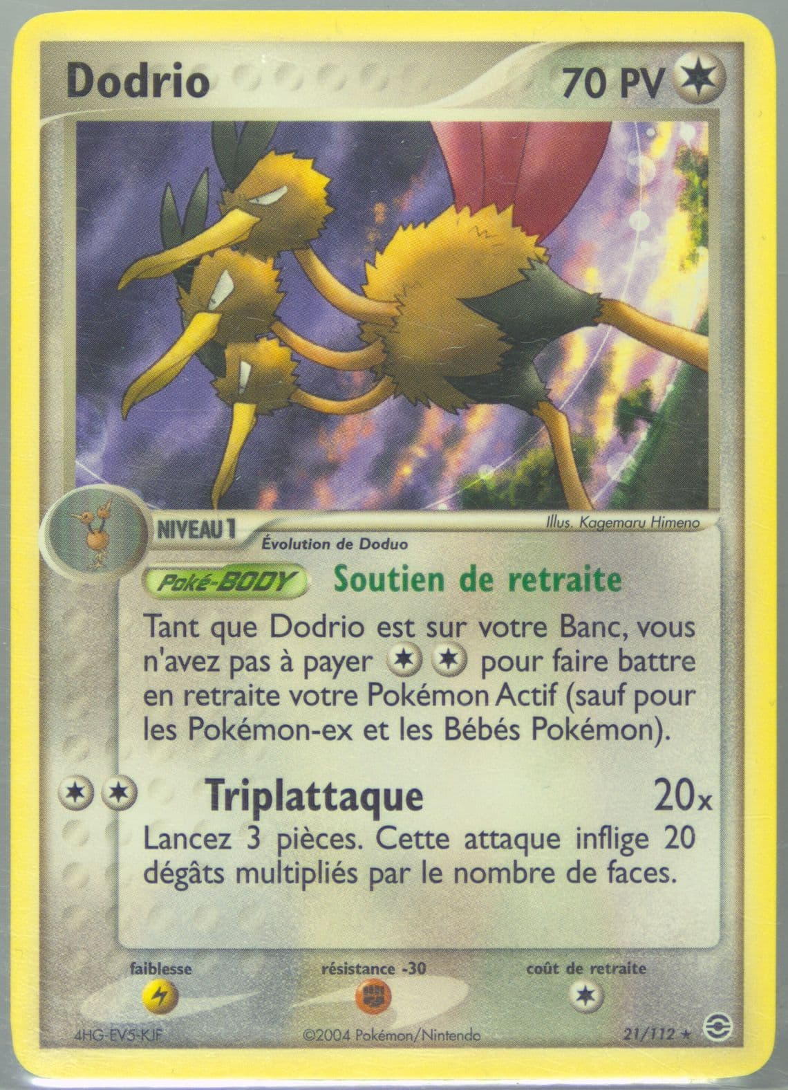 Dodrio French (21) 2004 Pokemon EX Fire Red & Leaf Green