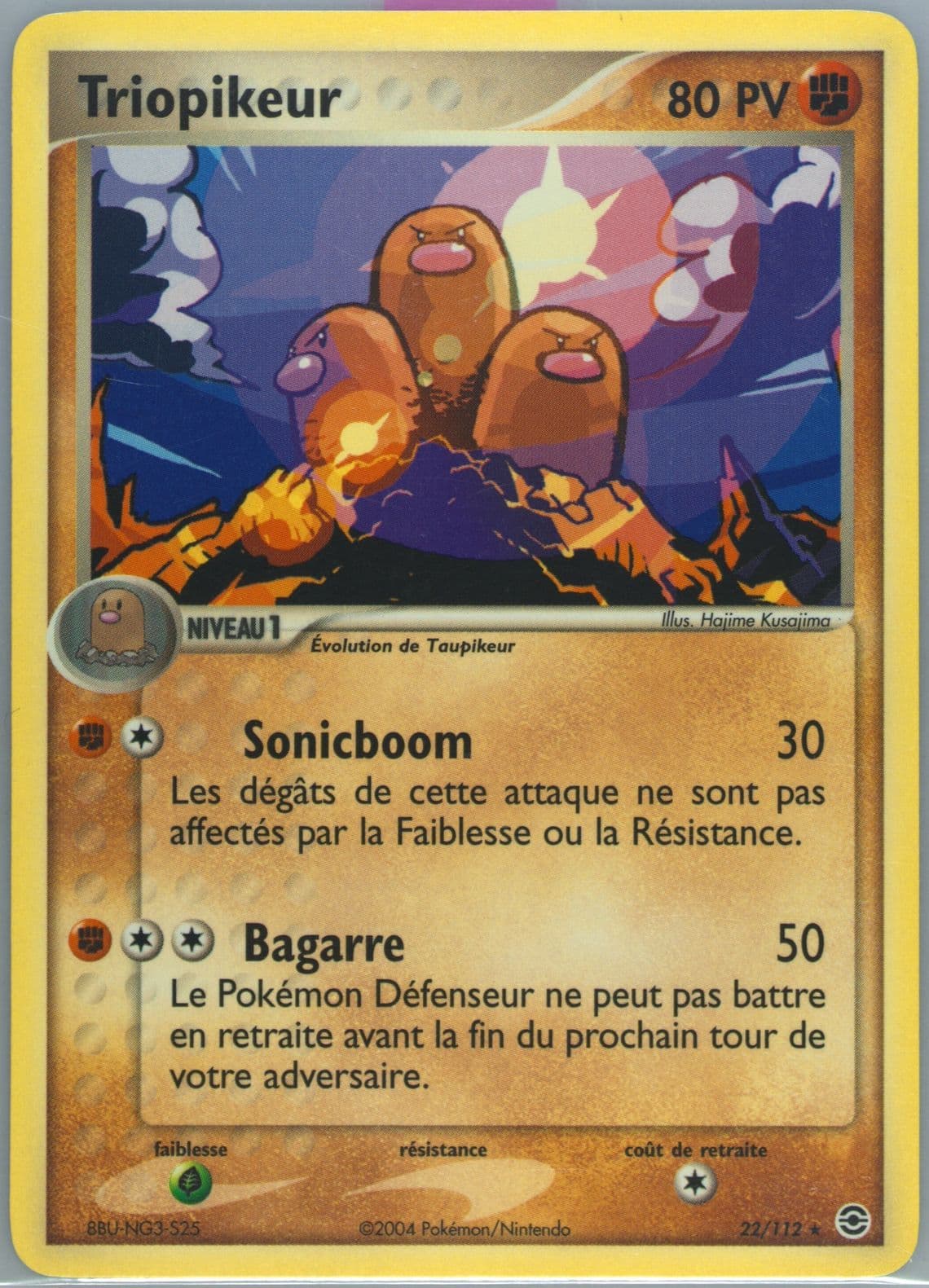 Triopikeur French (22) 2004 Pokemon EX Fire Red & Leaf Green