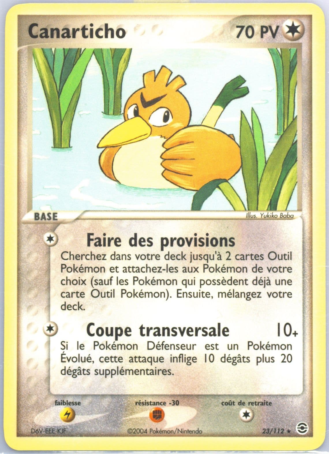 Canarticho French (23) 2004 Pokemon EX Fire Red & Leaf Green