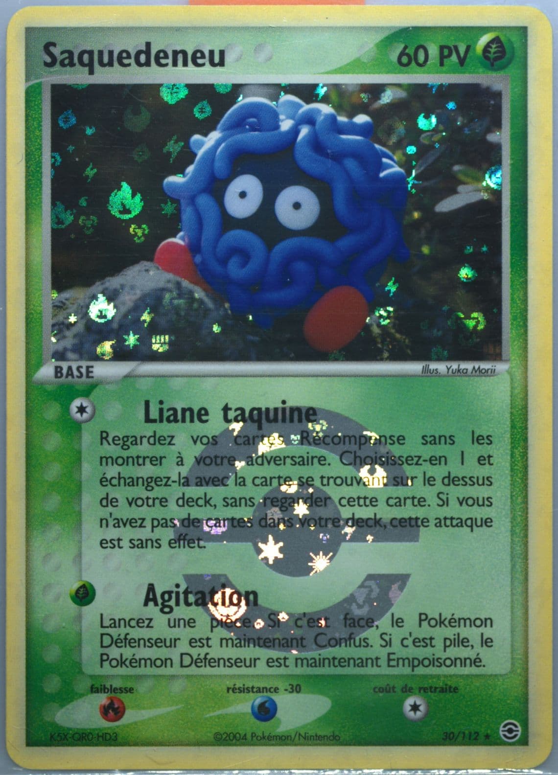 Saquedeneu-Reverse Foil French (30) 2004 Pokemon EX Fire Red & Leaf Green