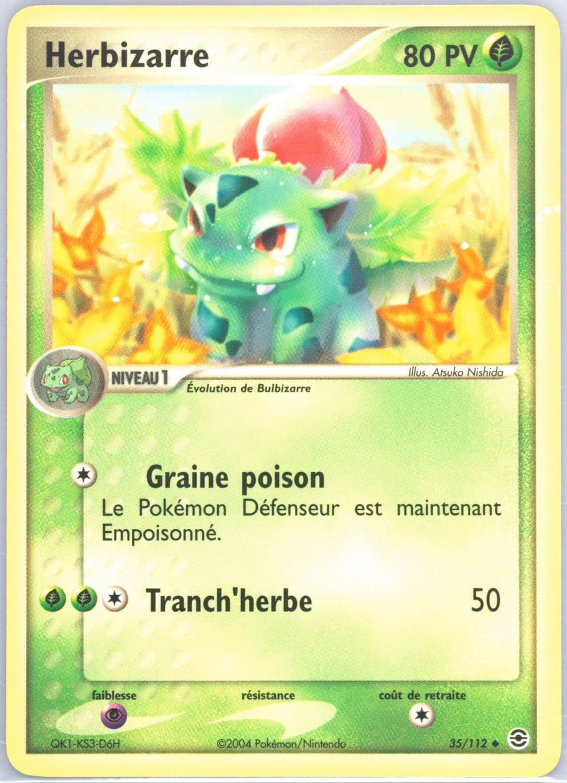 Herbizarre French (35) 2004 Pokemon EX Fire Red & Leaf Green