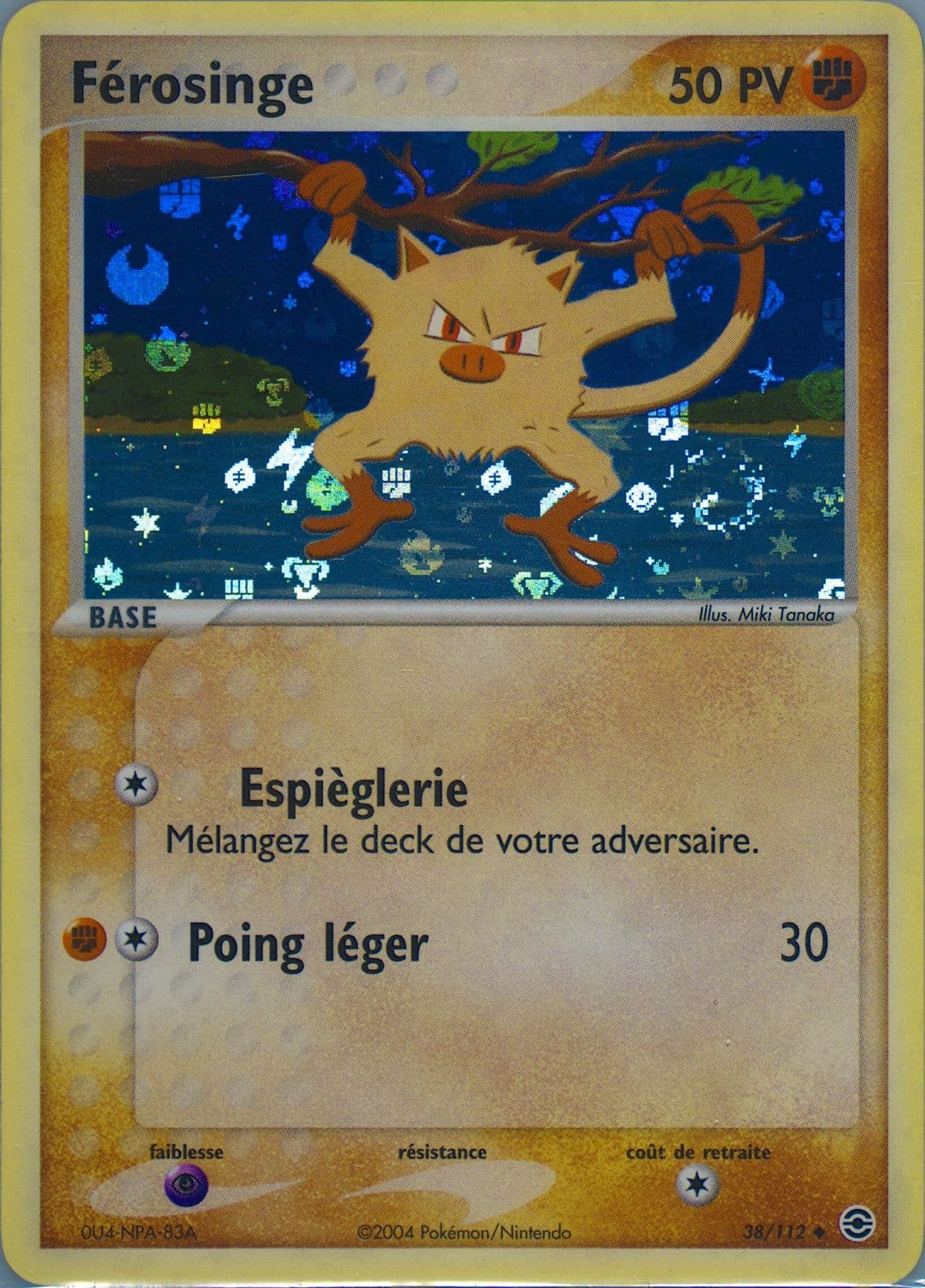 Ferosinge-Reverse Foil French (38) 2004 Pokemon EX Fire Red & Leaf Green