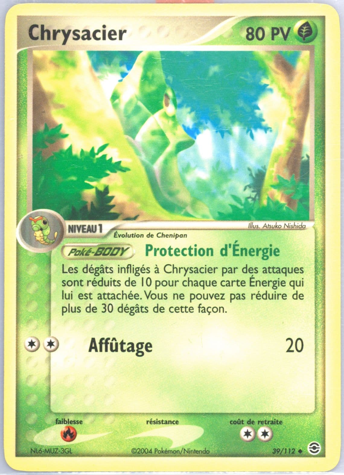 Chrysacier French (39) 2004 Pokemon EX Fire Red & Leaf Green