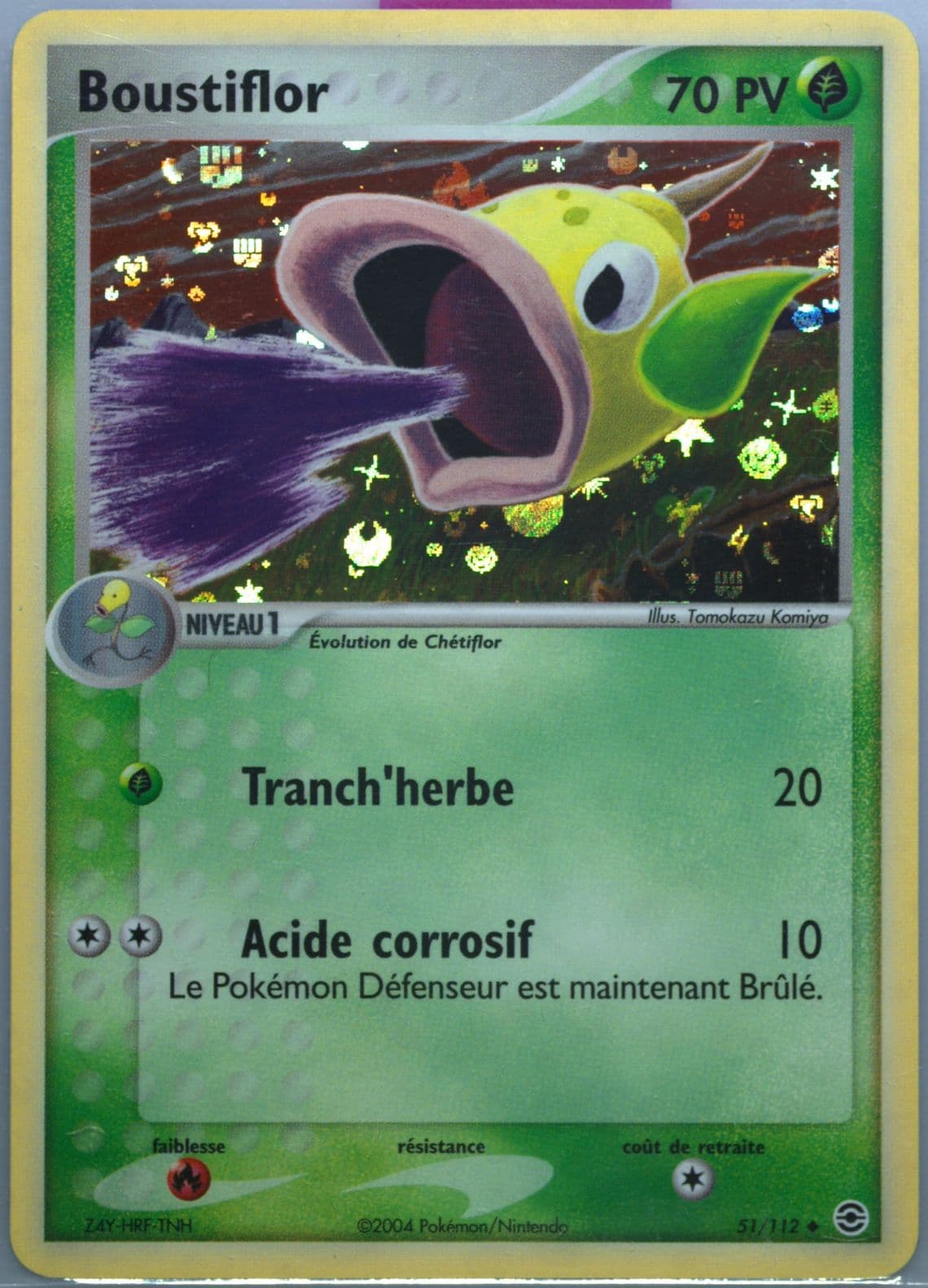 Boustiflor-Reverse Foil French (51) 2004 Pokemon EX Fire Red & Leaf Green