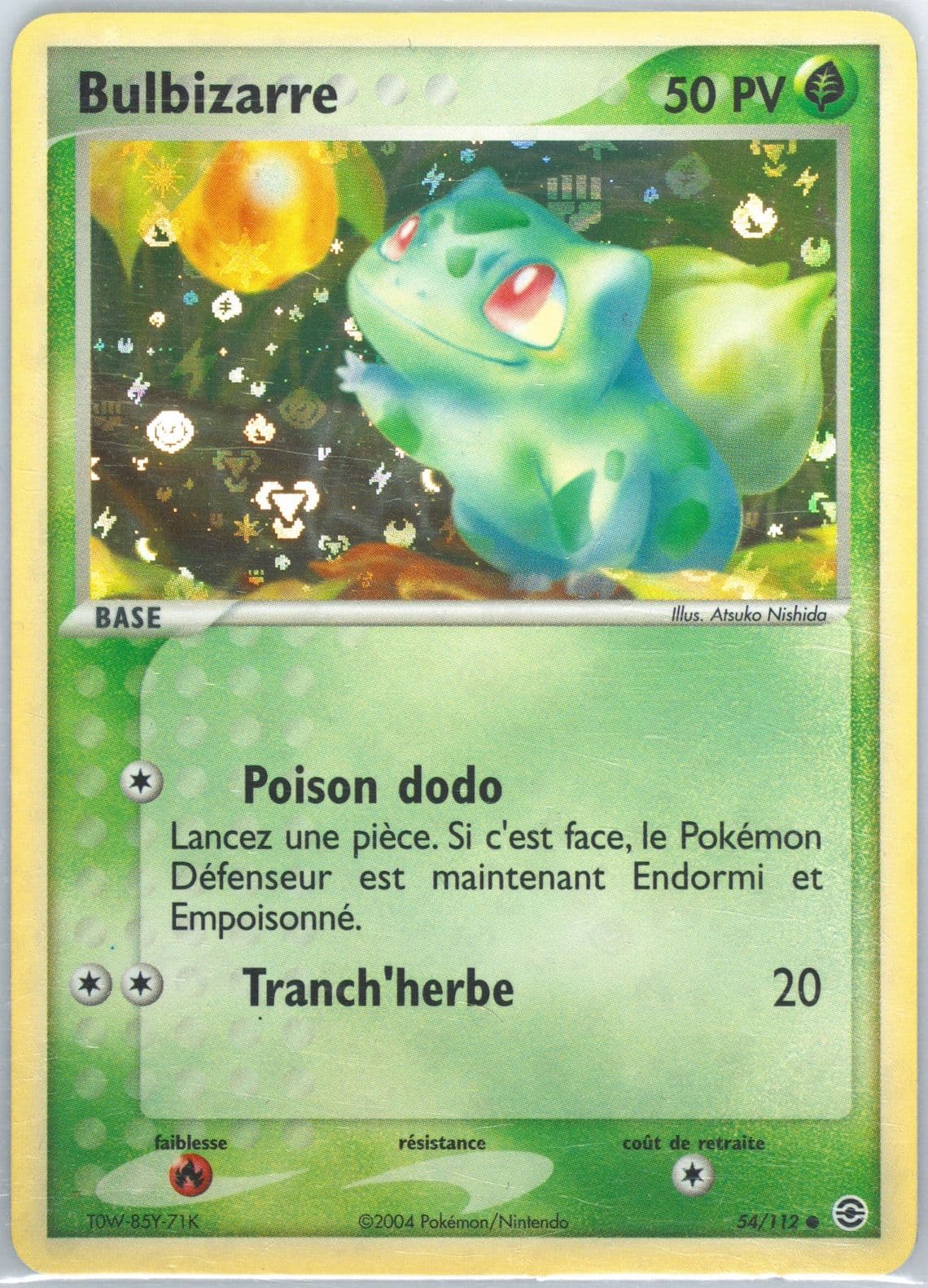 Bulbizarre-Reverse Foil French (54) 2004 Pokemon EX Fire Red & Leaf Green