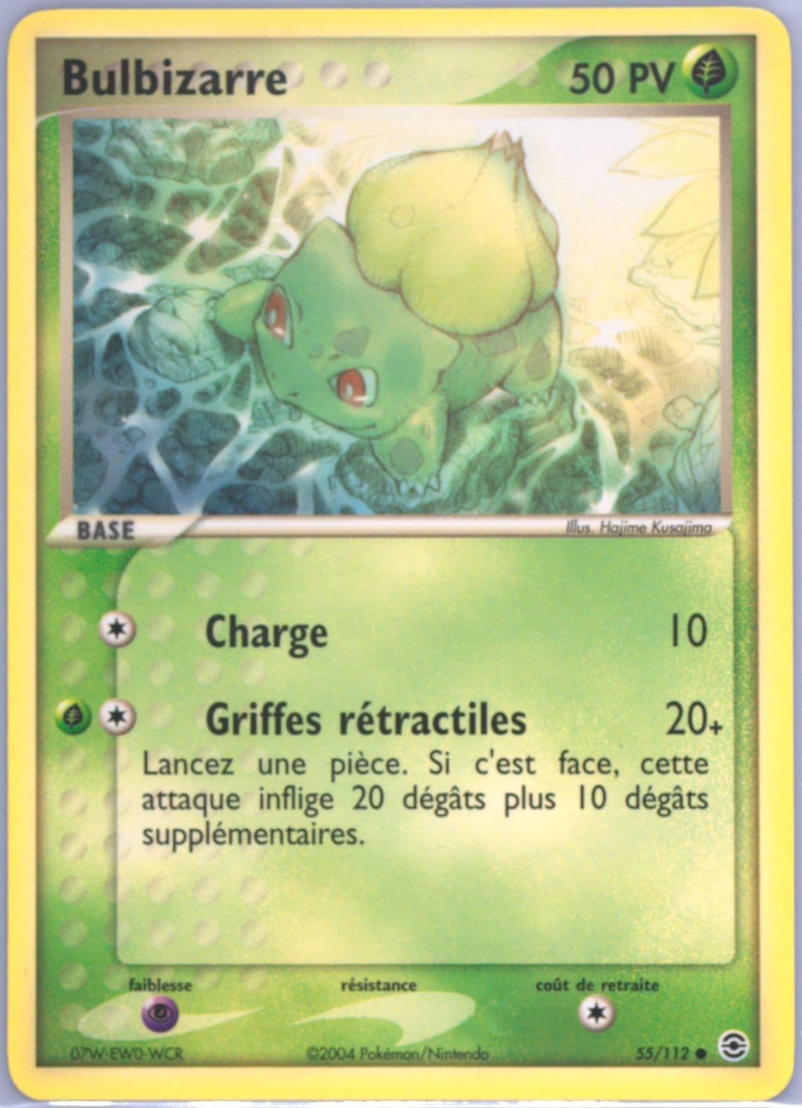 Bulbizarre French (55) 2004 Pokemon EX Fire Red & Leaf Green