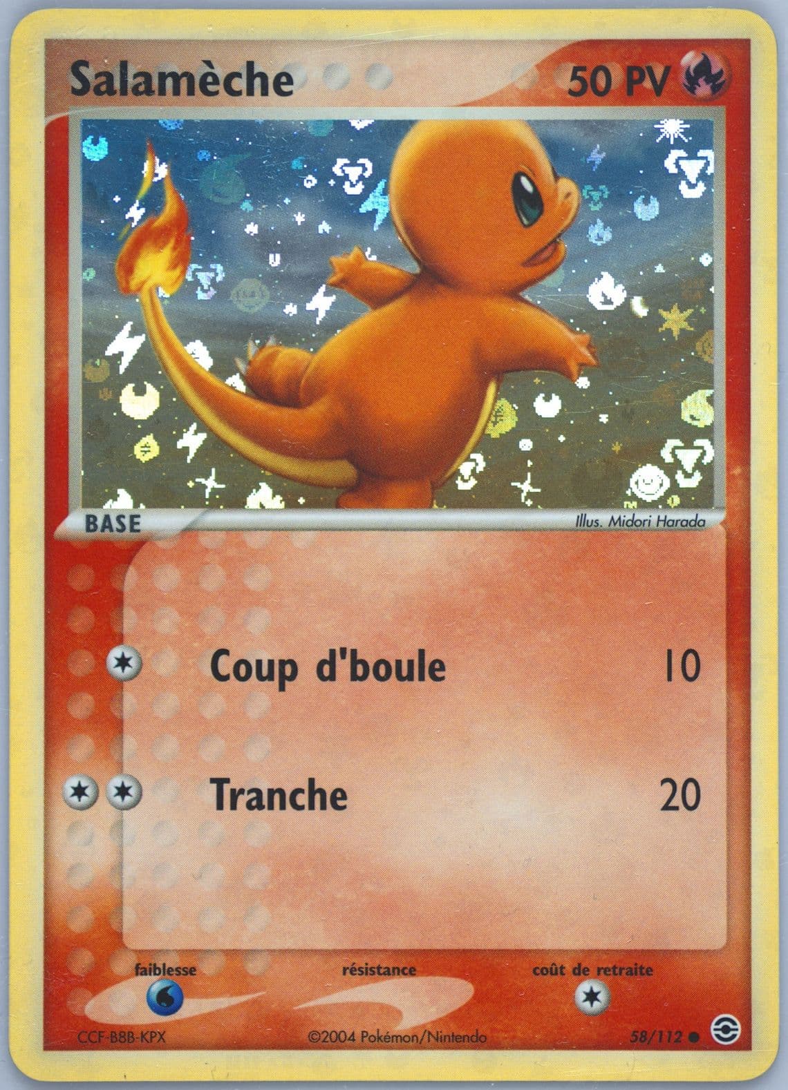 Salameche-Reverse Foil French (58) 2004 Pokemon EX Fire Red & Leaf Green