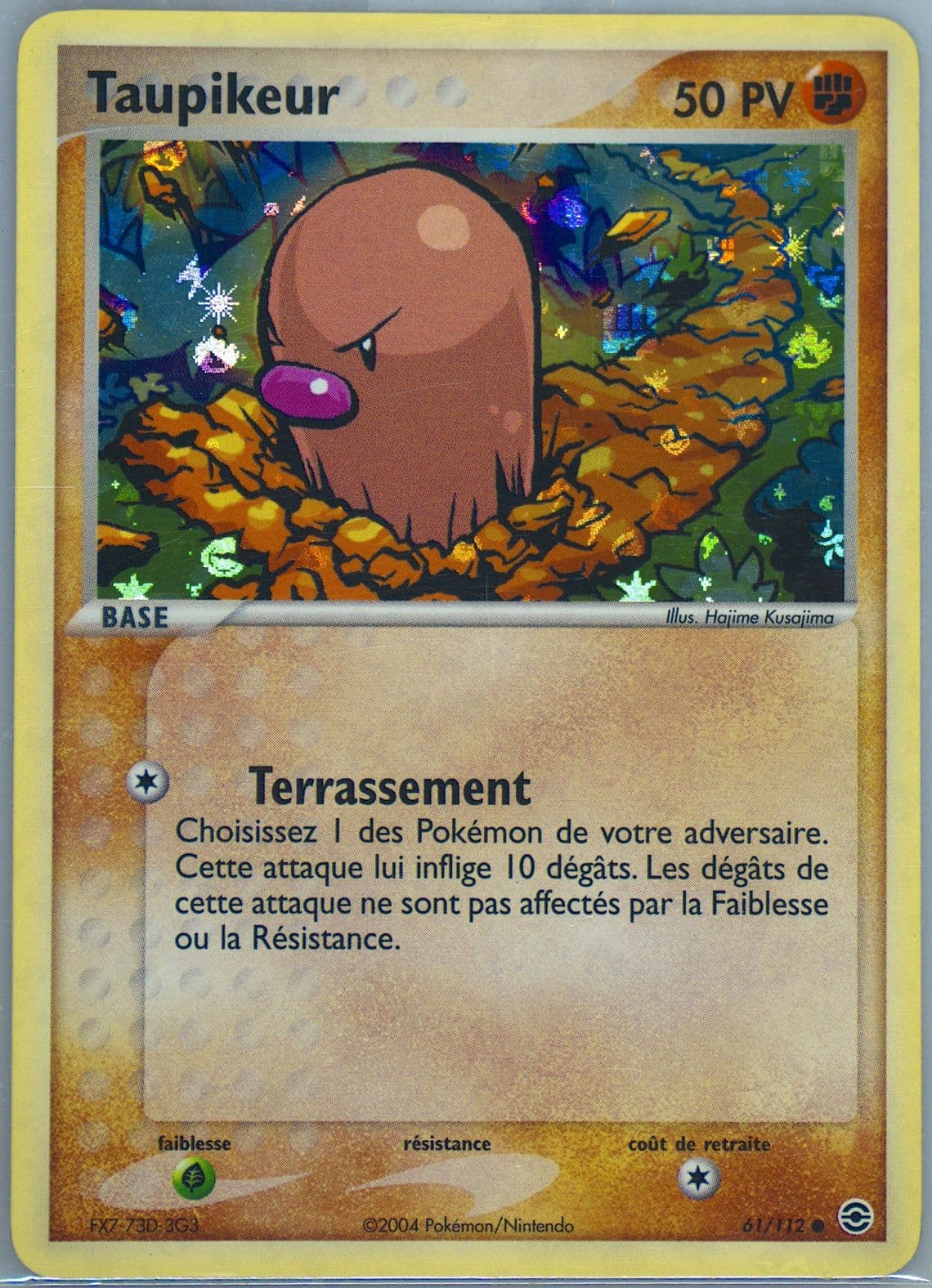 Taupikeur-Reverse Foil French (61) 2004 Pokemon EX Fire Red & Leaf Green