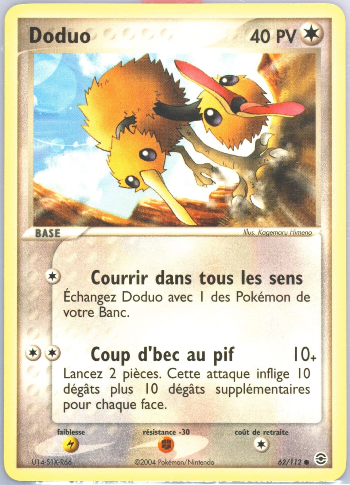 Doduo French (62) 2004 Pokemon EX Fire Red & Leaf Green