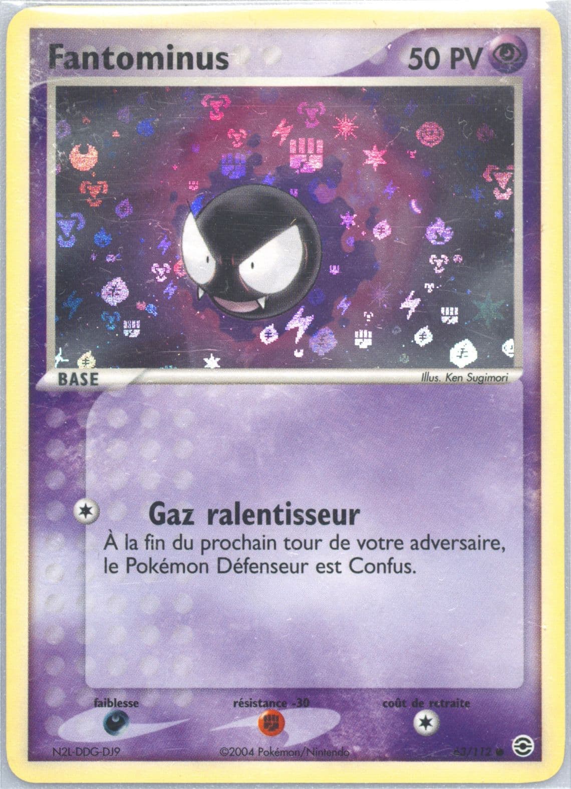 Fantominus-Reverse Foil French (63) 2004 Pokemon EX Fire Red & Leaf Green