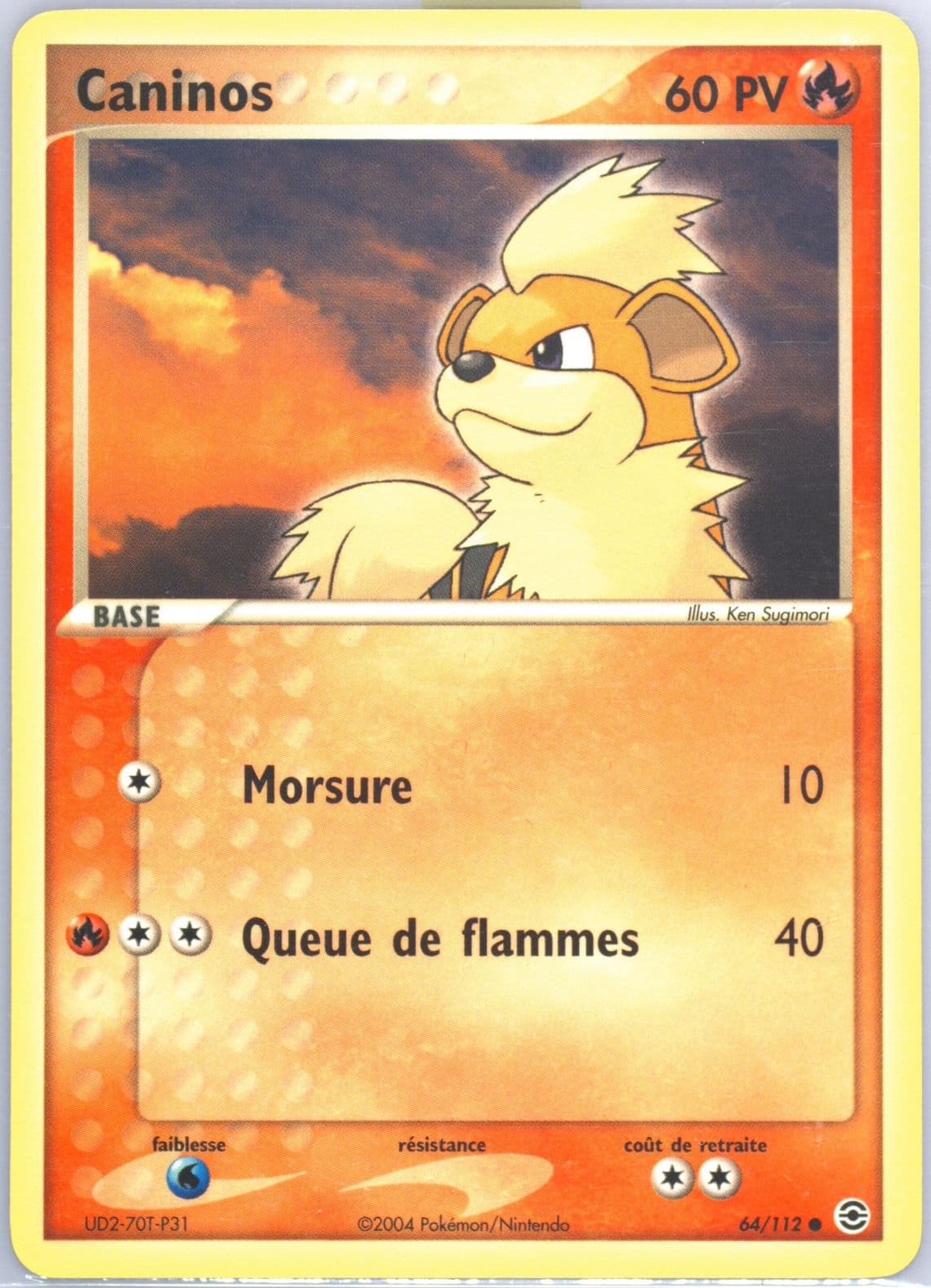 Caninos French (64) 2004 Pokemon EX Fire Red & Leaf Green