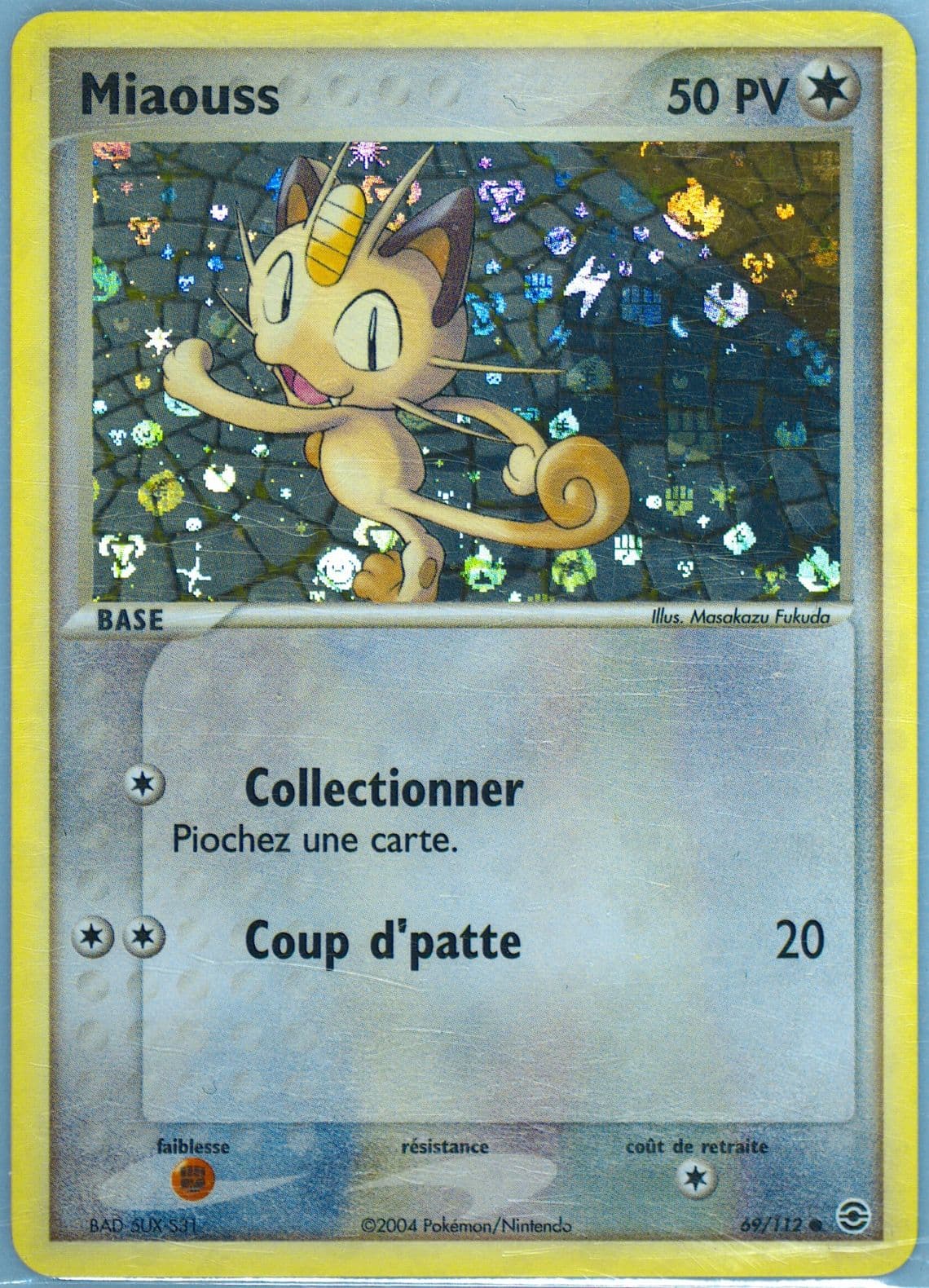 Miaouss-Reverse Foil French (69) 2004 Pokemon EX Fire Red & Leaf Green