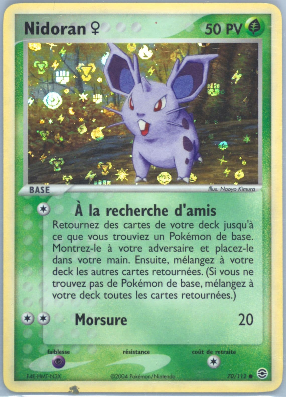 Nidoran-Reverse Foil French (70) 2004 Pokemon EX Fire Red & Leaf Green