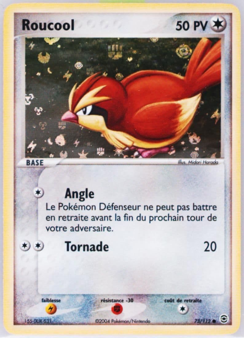 Roucool-Reverse Foil French (73) 2004 Pokemon EX Fire Red & Leaf Green